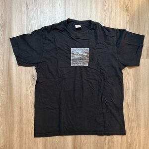 Supreme Black Tee with Graphic Print size L